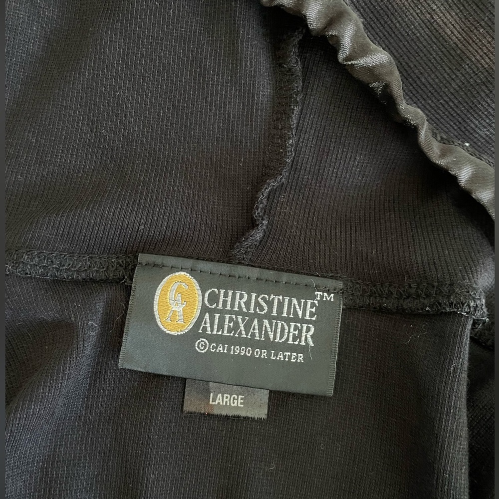CHRISTINE ALEXANDER Cotton Modal Ribbon Lined Button Up Hoodie - Picture 4 of 6